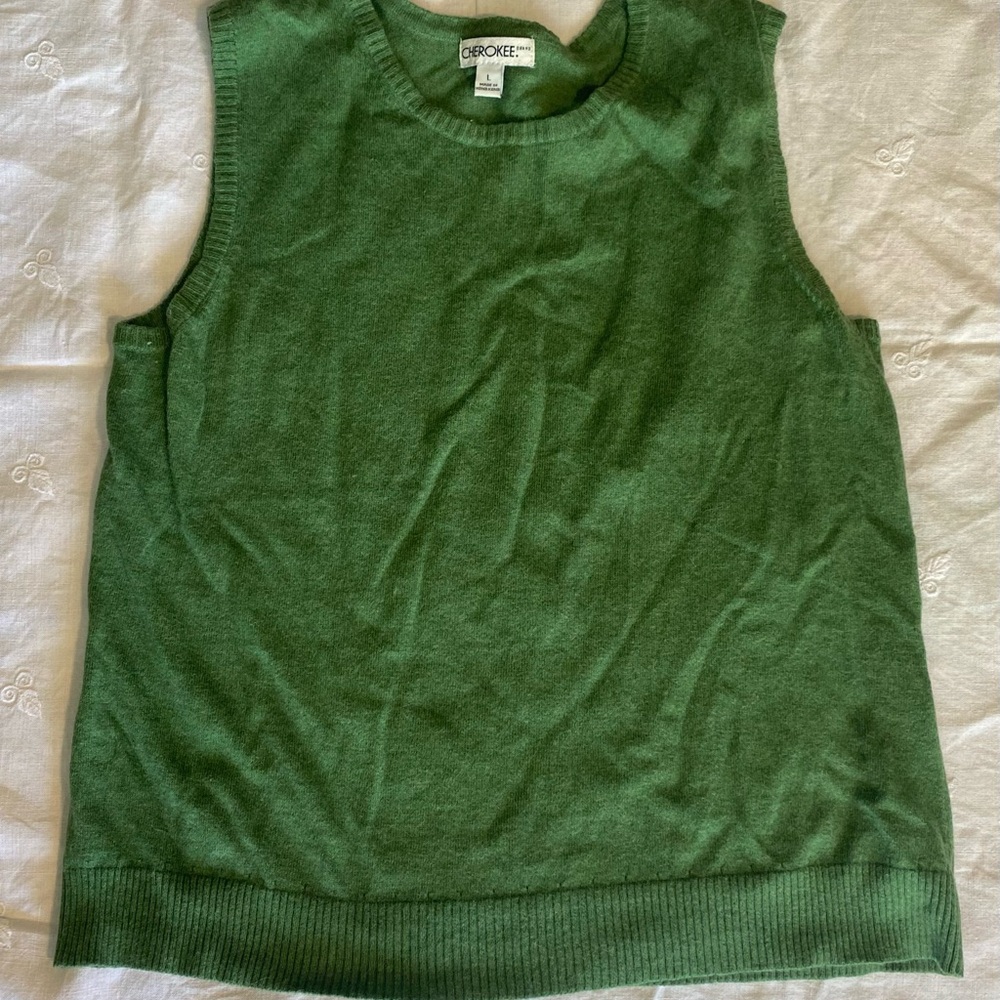 Cherokee Green Sweater Vest
